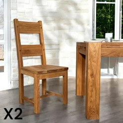 Allonge 40cm Chêne huilé pour table carrée 120cm FJORD