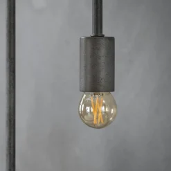 Ampoule globe 9,5 cm ambré LED filament lumière chaude (E27)