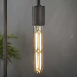 Ampoule tube 18,5 cm ambré LED filament lumière chaude (E27)