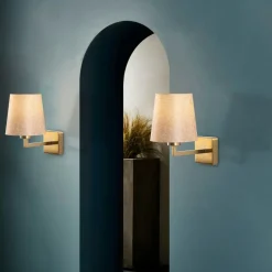 Applique murale classique, abat-jour beige ZURICH
