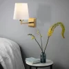 Applique murale moderne, abat-jour blanc ZURICH