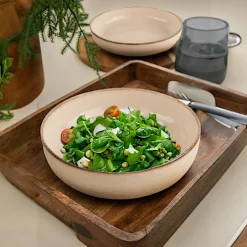 Assiette creuse poke bowl vert antique (lot de 2) ELDA