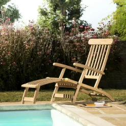 Bain de soleil en teck massif SUMMER