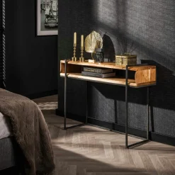 Banc coffre hévéa 118cm HELENA