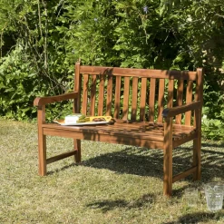 Banc de jardin teck huilé 120 cm MACAO