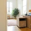 Caisson de bureau à roulettes hévéa 1 porte 60cm OLGA
