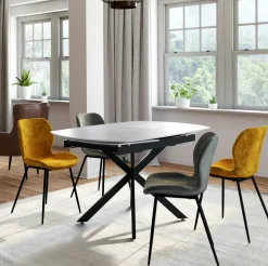 Chaise contemporaine pivotante anthracite (lot de 2) LIGURIE