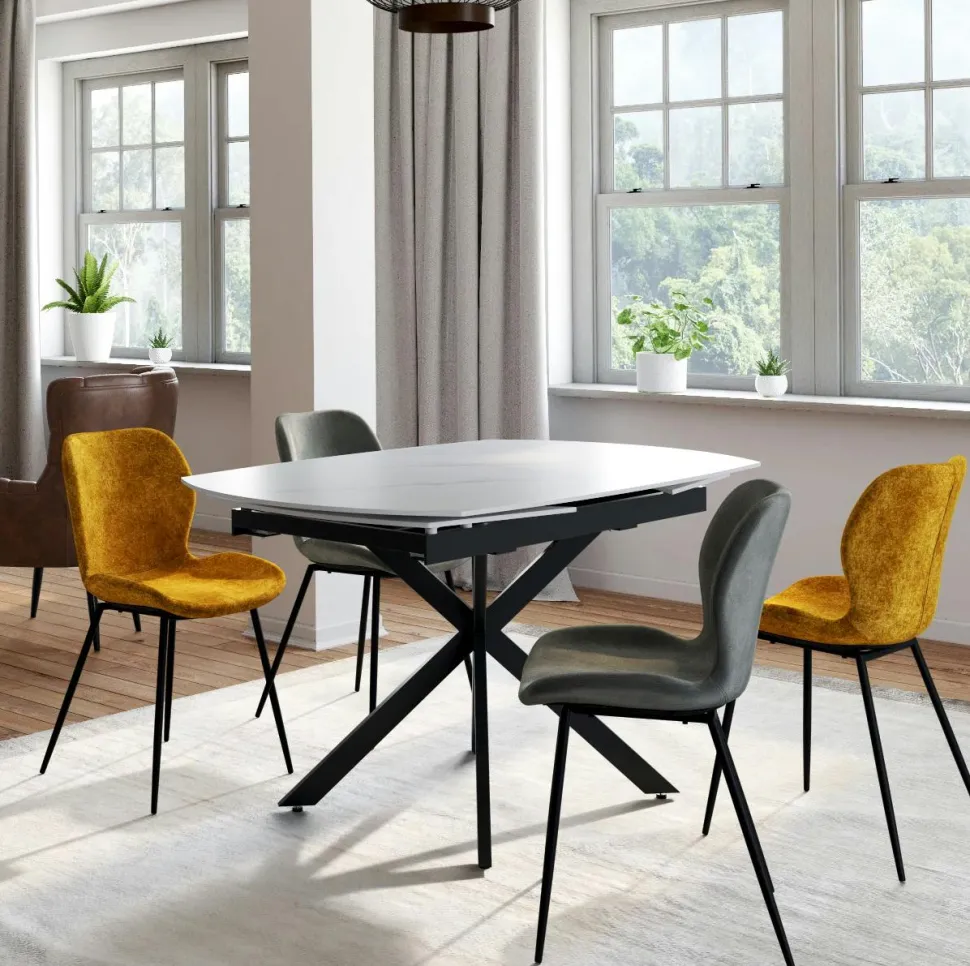 Chaise contemporaine pivotante lagon (lot de 2) LIGURIE