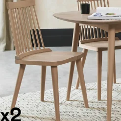 Chaise scandinave à barreaux (lot de 2) COPENHAGUE