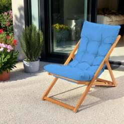 Chilienne bleue confort - pliante, inclinable SORA