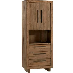 Colonne de rangement en teck recyclé naturel KERALA