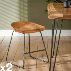 Console en bois forme oblongue NIAGARA