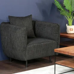 Fauteuil blanc crème moderne TURIN