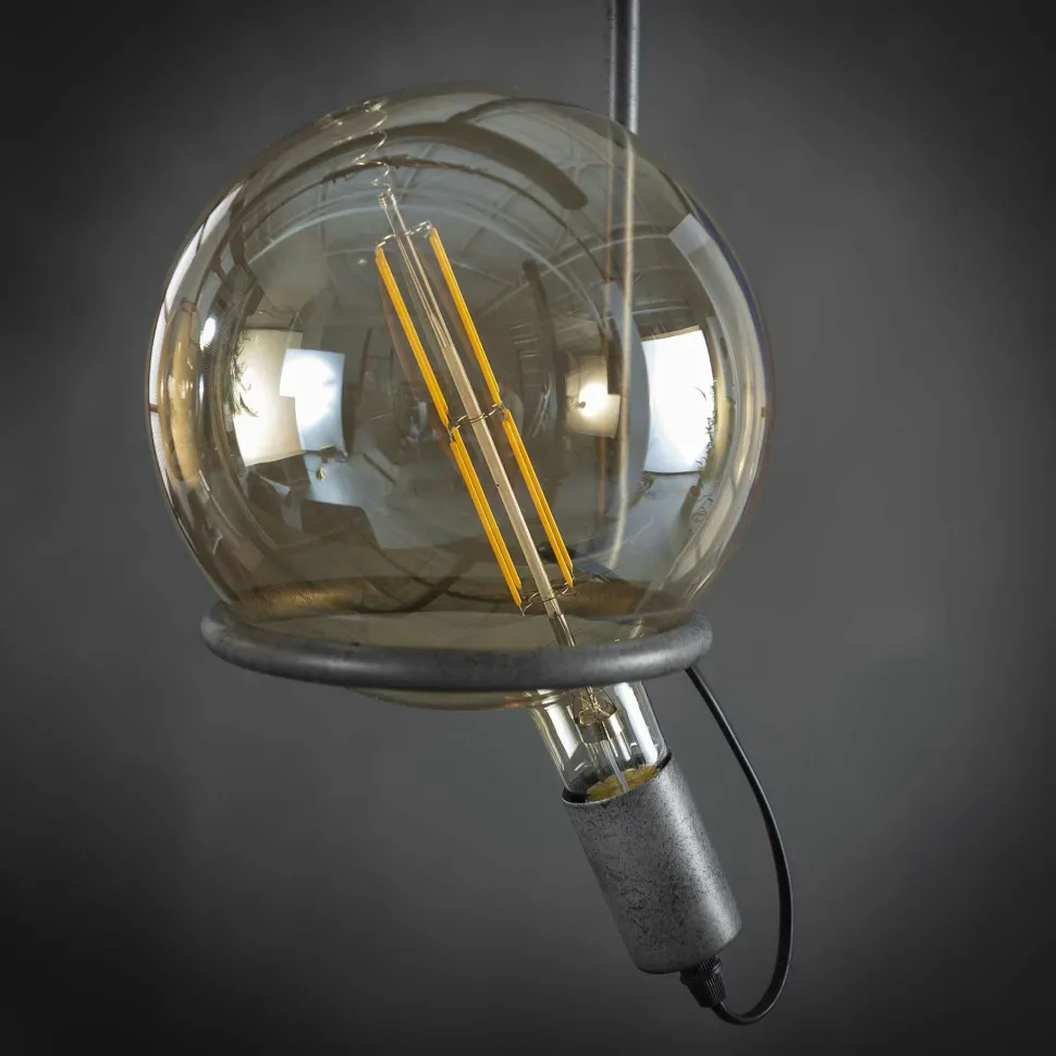 Grande suspension cuivrée et ajourée Ø90 cm RALF