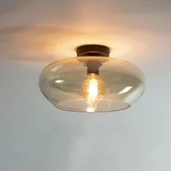 Grande suspension cuivrée et ajourée Ø90 cm RALF