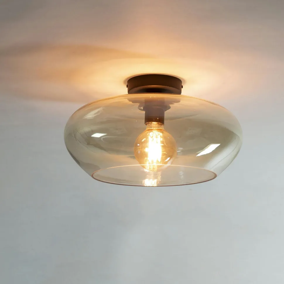 Grande suspension cuivrée et ajourée Ø90 cm RALF