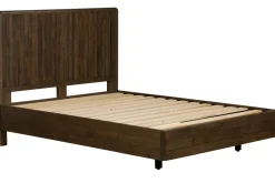 Lit 2 places bois recyclé brun 140 cm QUEENSTOWN