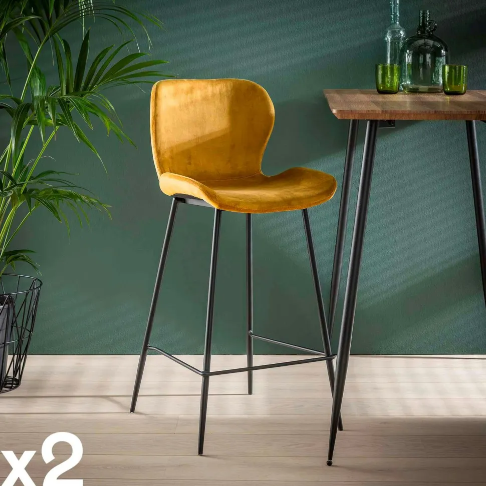 Meuble bar en bois d'acacia motif baguette MELBOURNE