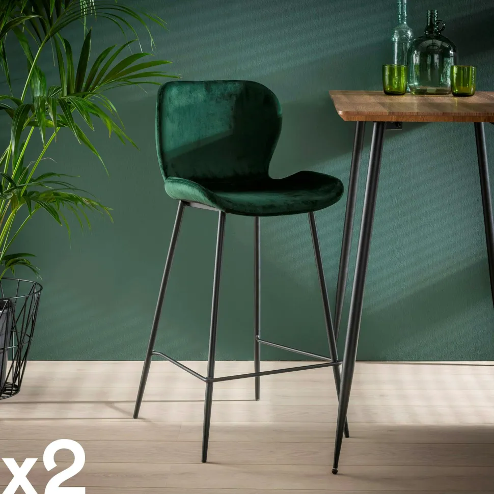 Meuble bar en bois d'acacia motif baguette MELBOURNE