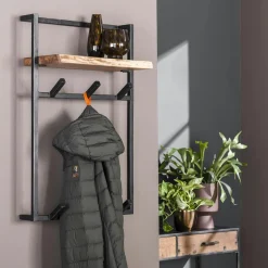 Meuble bar en bois d'acacia motif baguette MELBOURNE