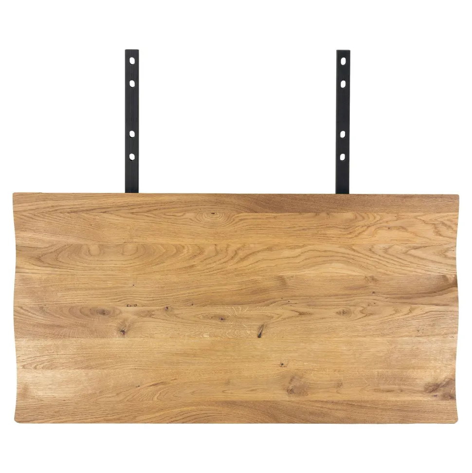 Meuble bas / Caisson de Bureau à roulettes Inspiration Indus' en Acacia et Métal, 2 tiroirs 51x60x60cm BROOKLYN