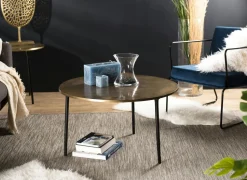 Meuble tv marbre et bois MASSA