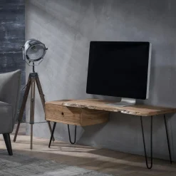 Meuble TV scandinave bois massif MELBOURNE