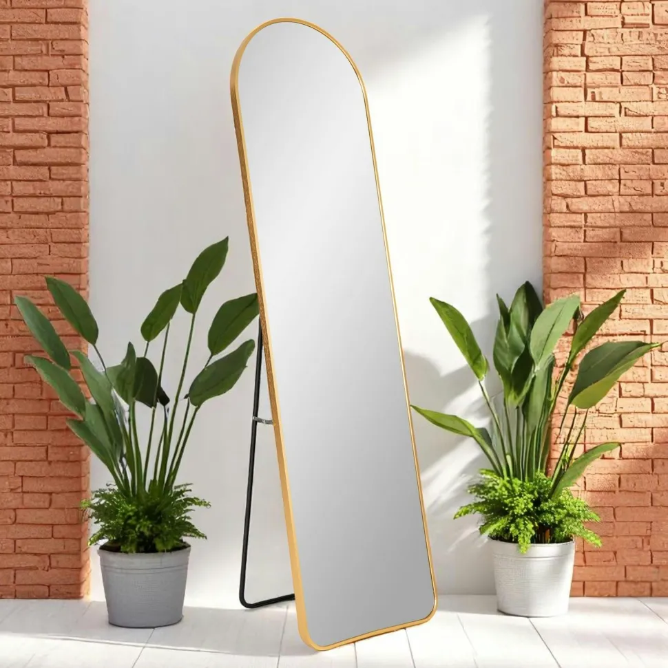 Miroir plein pied arche décorative, effet marbre 160 cm CODY
