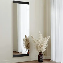 Miroir rectangulaire noir à suspendre ou poser 120 cm CODY