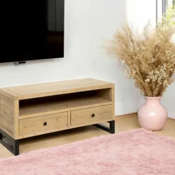 Petit meuble tv en bois recyclé AUCKLAND