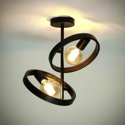 Plafonnier design 2 anneaux RALF