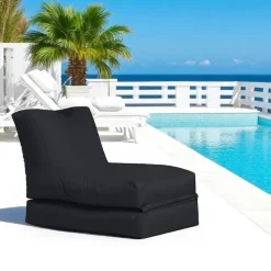 Pouf bain de soleil extérieur rose ARTA