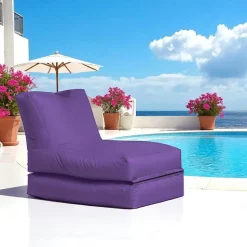 Pouf bain de soleil extérieur noir ARTA