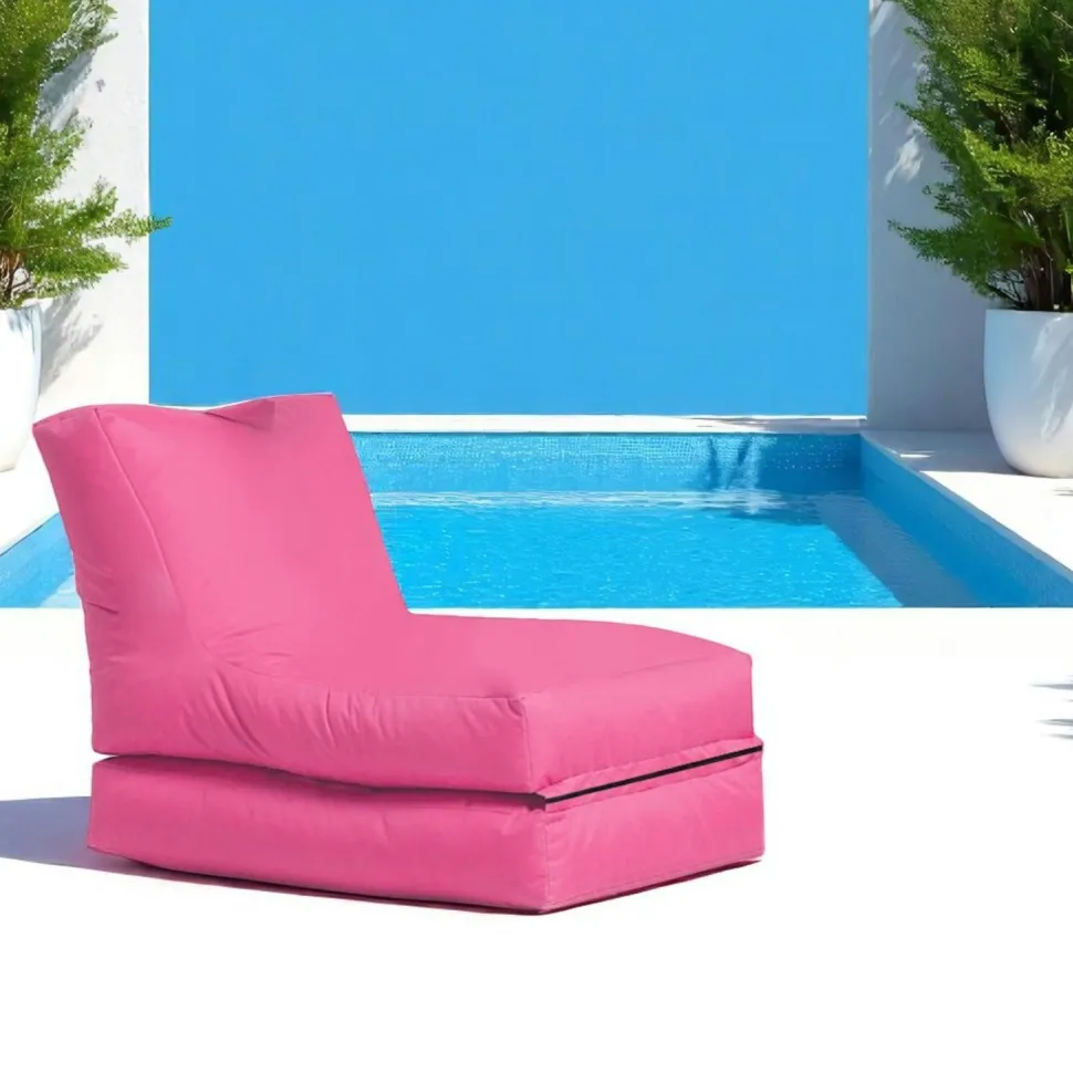 Pouf bain de soleil extérieur noir ARTA
