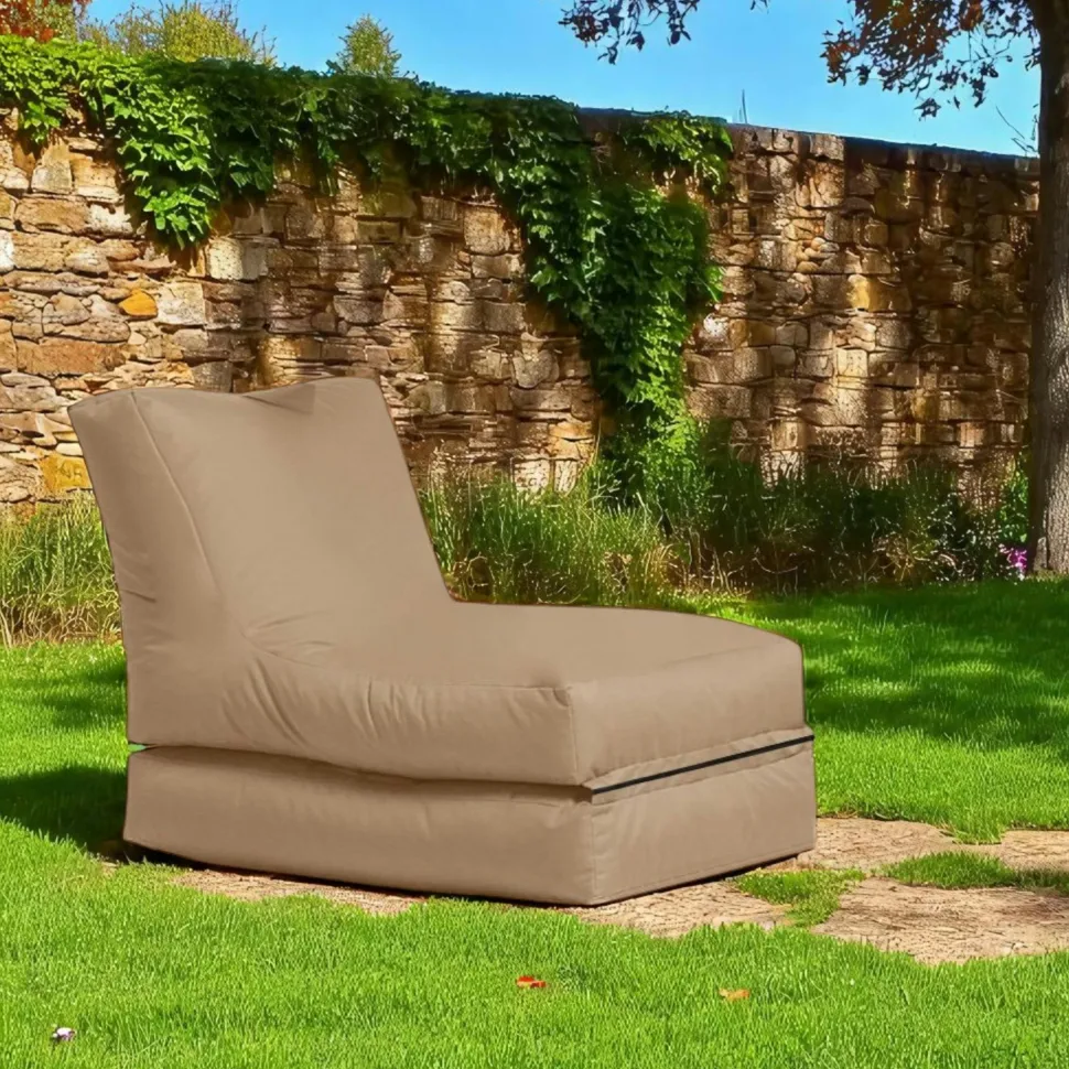 Pouf bain de soleil extérieur noir ARTA