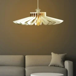 Suspension blanche moderne - forme graphique BIEL