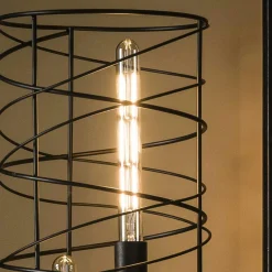 Suspension design en verre chromé 4 abat-jour cylindriques RALF