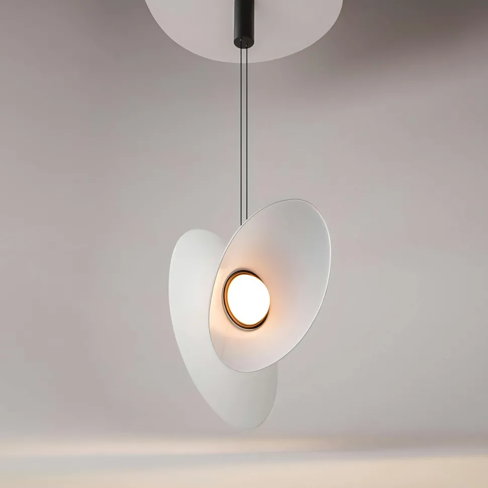 Suspension design LED – abat-jour diabolo bleu JUNO