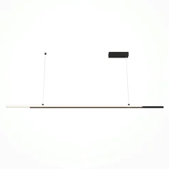 Suspension design LED – double barre dorée minimaliste SALEM
