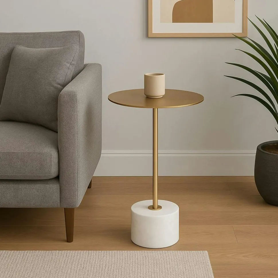 Suspension design verre – cylindre doré et transparent TAVA