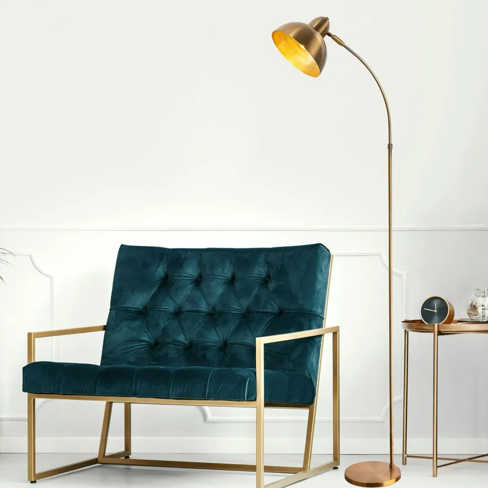 Suspension design verre – cylindre doré et transparent TAVA