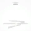 Suspension blanche LED – barres origami superposées SALEM