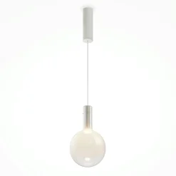 Suspension verre soufflé LED – globe noir fumé DELTONA