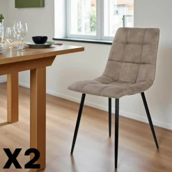 Table à manger bois métal 220 cm VOLGA
