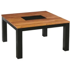 Table à manger carrée en bois 140 cm FAIRLIE