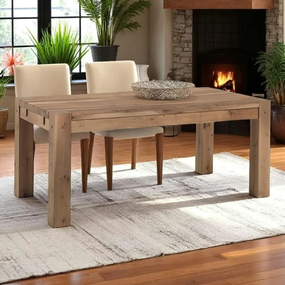 Table à manger extensible bois de chêne 180-280 FJORD
