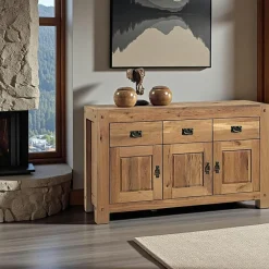 Table à manger extensible bois de chêne 180-280 FJORD