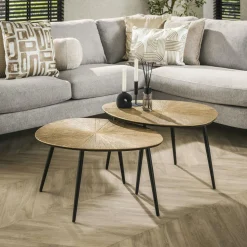 Table basse organique, forme carrée RALF