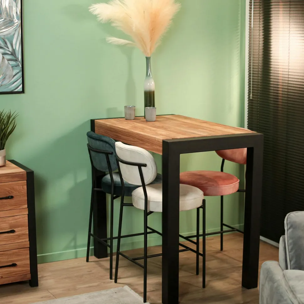 Table carrée en bois 140 cm PORTREE