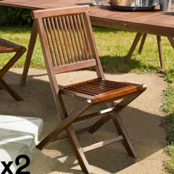 Table de jardin en teck huilé rectangle extensible 180/240x100x75 MACAO